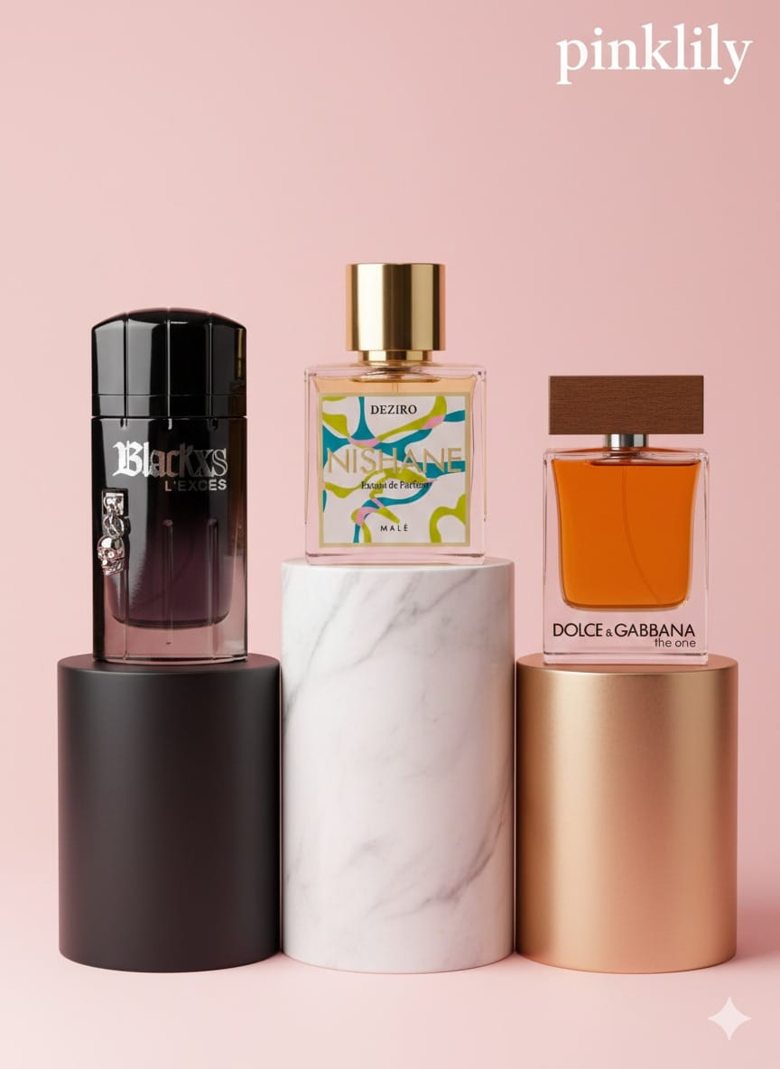 Black xs 100ml + Nishane 100ml + Dolce & Gabbana 100ml
