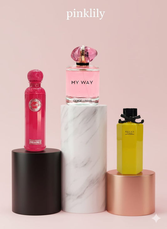 My Way By Giorgio Armani 100ml+Gucci Flora Gorgeous Gardenia 100ml+Gissah One & Only 100ml