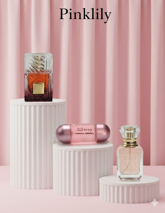 Khamrah Dukhun by Lattafa 40ml+Carolina Herrera 212 Sexy 30ml+KAYALI Yum – Boujee Marshmallow 30ml