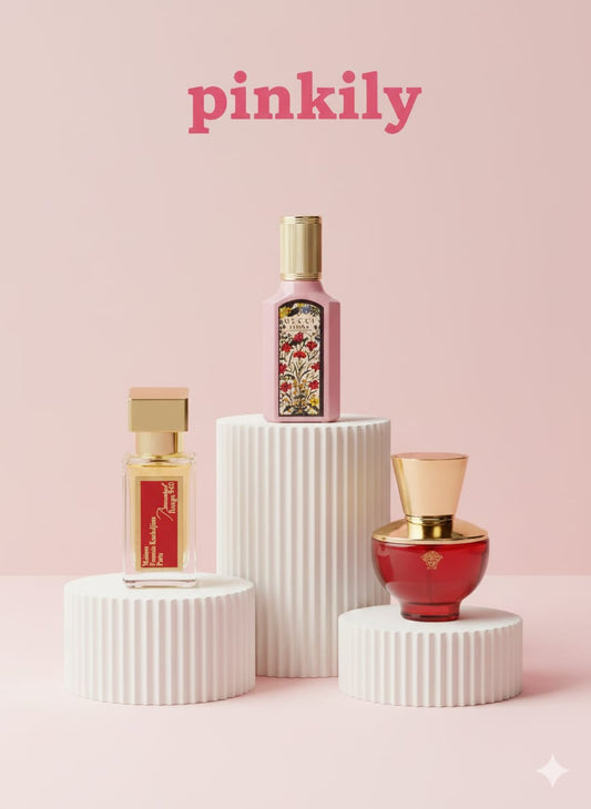 Gucci Flora Gorgeous Gardenia 30ml+ Baccarat Rouge 540 30ml+Versace Versus Red 30ml